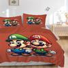 Mario Luigi Avontuur Print 3-delig Beddengoed Set Dekbedovertrek Met 2 Kussenslopen Huis Verjaardagscadeau