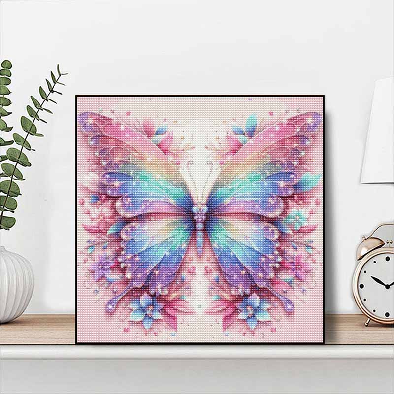 Butterfly DIY Diamond Painting Kit with Colorful Rhinestones Sparkling Craft Canvas for Adults Home Decor and Relaxing Hobby