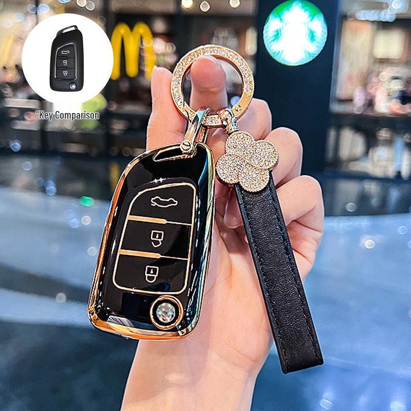 Stylish Key Case for Dongfeng Fengshen AX7, AX3, AX4, AX5, Fengdu MX5, A30 Car Models