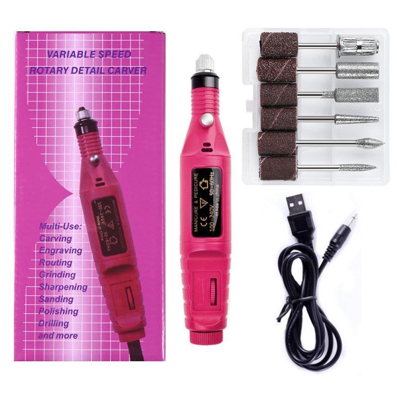 Portable Electric Nail Grinder Set - Mini Manicure Tool Kit