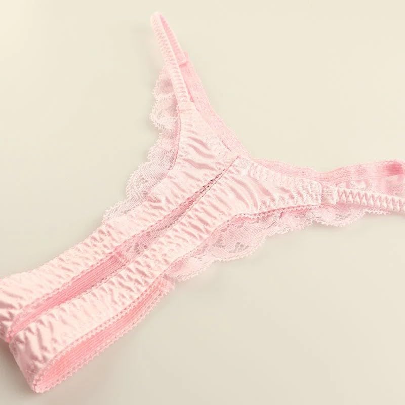 La Pomme Bikini Made with Felica Shiny Open Panties with Made in Product Number Available in Available in Various Sizes Women's Panties, Fabric, Lace,