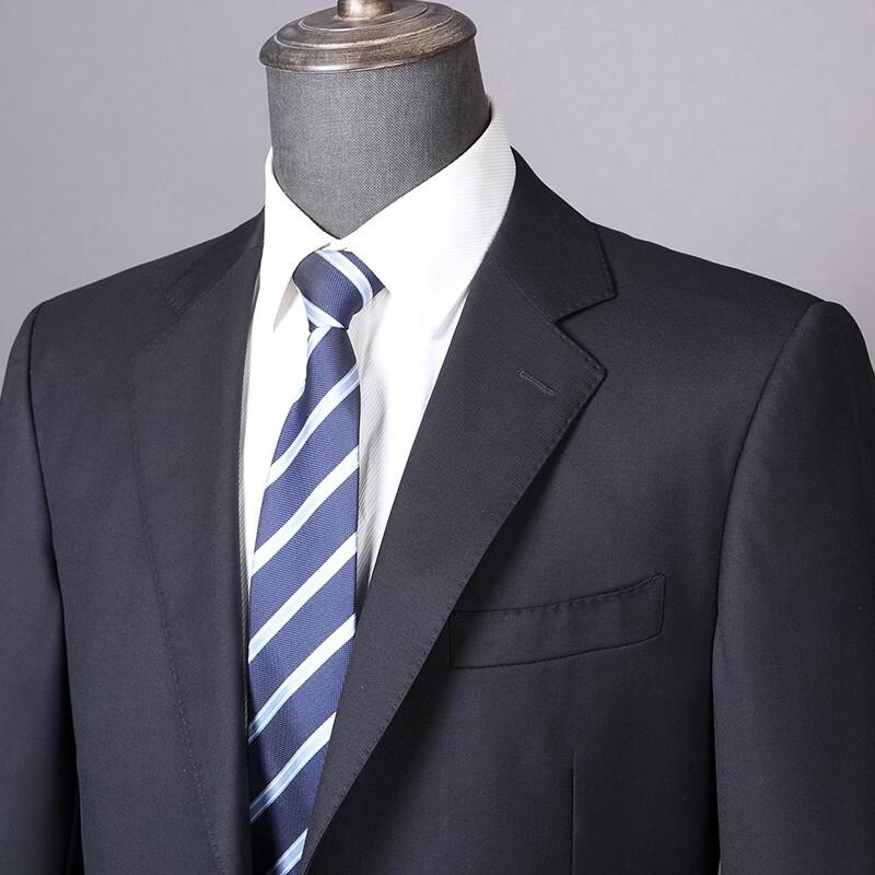 Completo da Uomo Hengyuanxiang 100% Lana Pregiata Slim-Fit