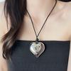 Korean Style Rope Neck Chain Necklace For Women Charm Metal Heart Pendant Collar Chain Choker Fashion Party Jewelry