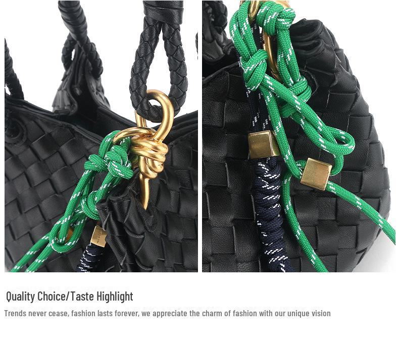 Same Model As Xiaohongshu: Woven Bag, Handbag, Messenger, Fresh Niche Shoulder, Underarm Bag.