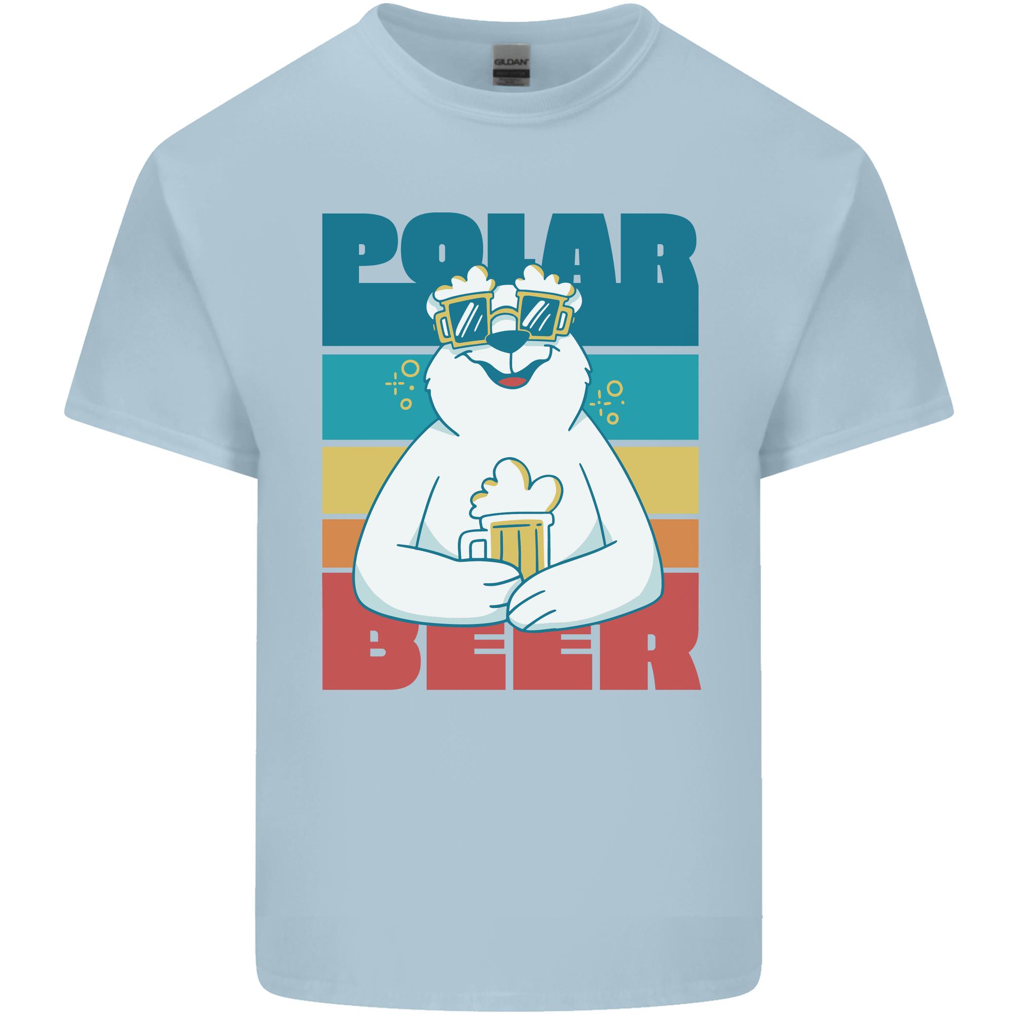 Polar Beer Funny Bear Alcohol Play on Words Unisexs Light Cotton TShirt S