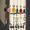 Achat Rohstein Sonnenfänger Kristall Sonnenfänger Regenbogen Herstellung Hängende Fenster Auto Hängezubehör Prismenkugel
