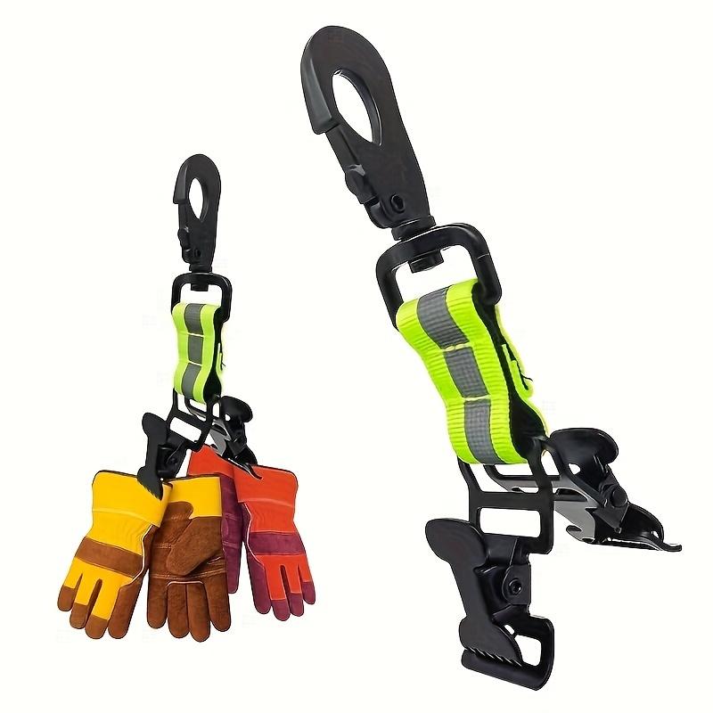 Single Double Clip Glove Clip Universal Outdoor Hanging Clip Firefighter Glove Storage Clip Compact Secure Hold for Camping Hiking Work Gloves