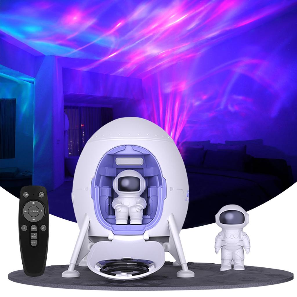 Space Lander Astronaut Galaxy Light Projector Spacecraft Night Light For Bedroom Room Decor Or Chritmas Gift Color Adjustable