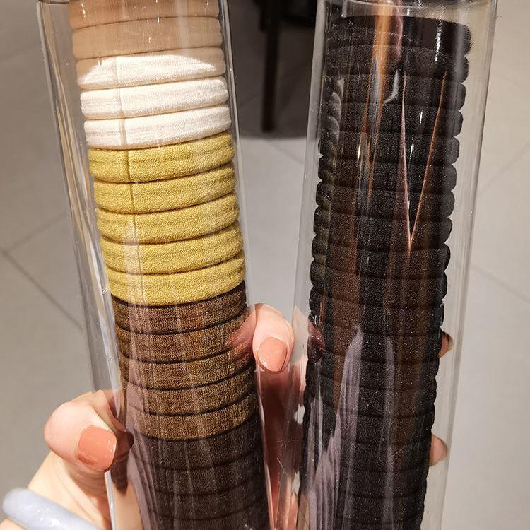 20 Canned High-Elastic Rubber Bands, Hair Rings, Women'S Spring And Autumn Simple Hair Ropes, Rubber Bands, Japanese Headbands, Hair Accessories
