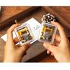 18 Notes Clear Acrylic Music Box Hand Crank DIY Mechanical Music Box Classic Musical Ornaments DIY Craft Gift for