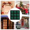 2025 Christmas Velvet Ball Hanging Pendant 9Pcs/set Flocked Christmas Ball Set for Winter Holiday Indoor Decoration