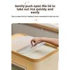 Sliding Lid Rice Storage Box New Plastic Food Grade Grain Bin Moisture Proof Multi-functional Rice Bucket Kitchen Food Storage Organizer