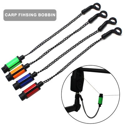 1 Box Carp Fishing Alarm Indicator Swing Bobbins Μεταλλική Αλυσίδα Αξεσουάρ 4 έγχρωμος σωλήνας Διαθέσιμος Ένδειξη συναγερμού ψαρέματος Εργαλεία ψαρέματος Εργαλεία