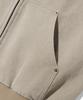 Trillion Vintage Washed Canvas Work Zip-Up Hoodie [Cream]