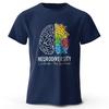 Kreative Mindmap Aufdruck 100% Baumwolle T-Shirt Ultra Weich Rundhals Kurzarm T-Shirt für Herren Damen