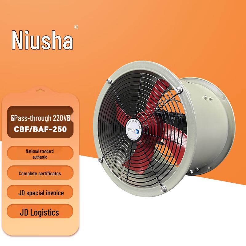 Niusha Industrial Explosion-Proof Axial Flow Exhaust Fan 250