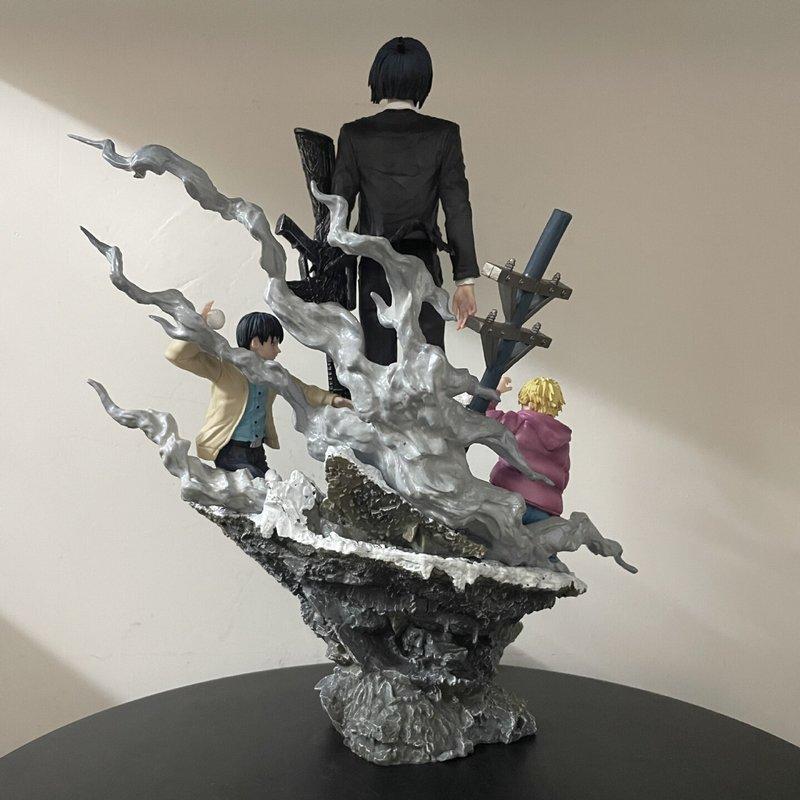 Chainsaw Man Hayakawa Aki Teufel der Waffe Actionfigur Kindheit Denji Aki Schneeballschlacht Szene Statue Anime Modell Ornament Spielzeug Geschenke