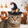 With Bell Cat Wizard Cap Sequin Bowknot Dog Halloween Headwear Pet Witch Hat  Festival Carnival