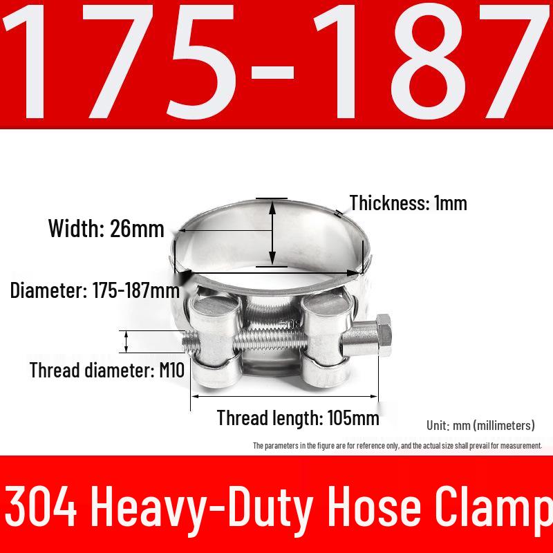 304 Stainless Steel European-Style Single Head Hose Clamp