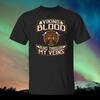 Viking Blood Black T Shirt Norse Spirit Vintage Graphic Unisex Comfortable Slightly Stylish Casual Stretched Fashion