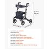 VEVOR Rollator Walker with Seat for Seniors, Foldable Lightweight Rolling Walker