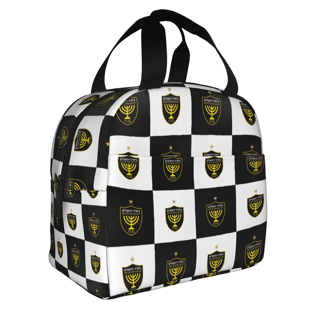 Footbally Beitar Jerusalem FC Soccer  Insulated Lunch Bag for Work School  Waterproof Cooler Thermal Lunch Box Women Men