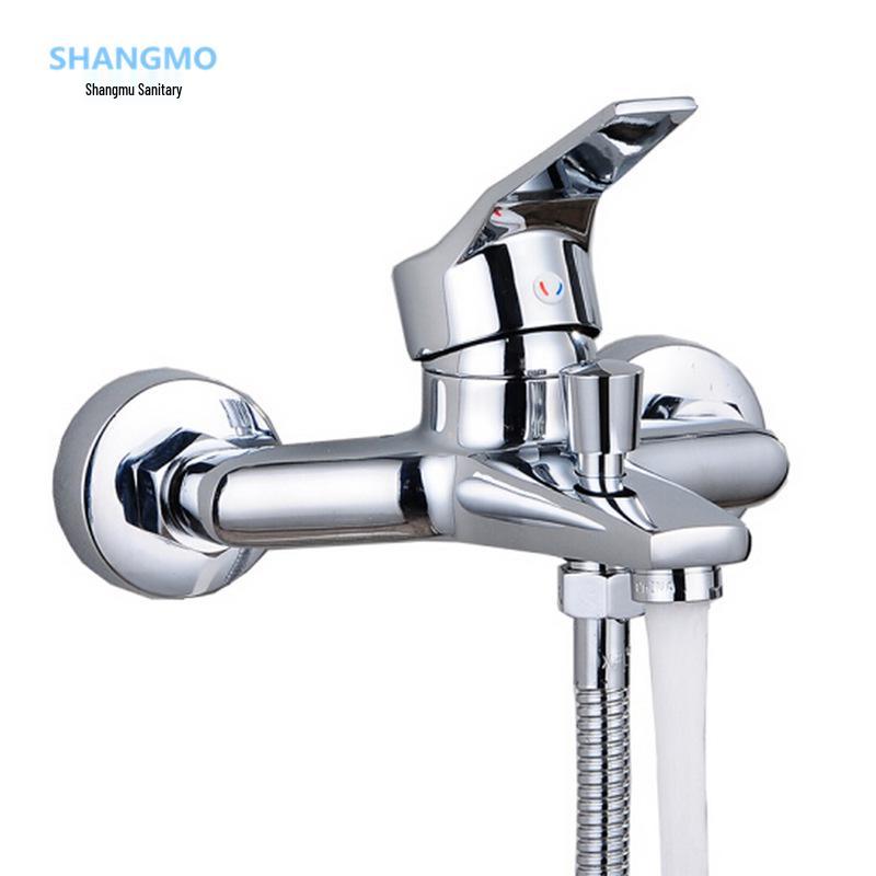 Hot and Cold Three-Piece Concealed Bathtub Shower Mixer Faucet
