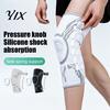 Supportive Knee Gear Adjustable Knob Brace, Support with Patella Pad, Side Stabilizer, High Elasticity Compression Sleeve for Workout Arthritis