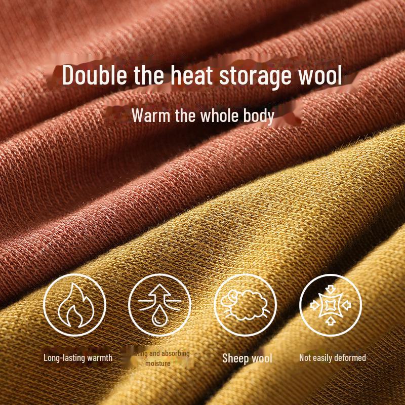 Women's Thermal Wool Underwear Set for Autumn/Winter - Warm, Lightweight, and Comfortable