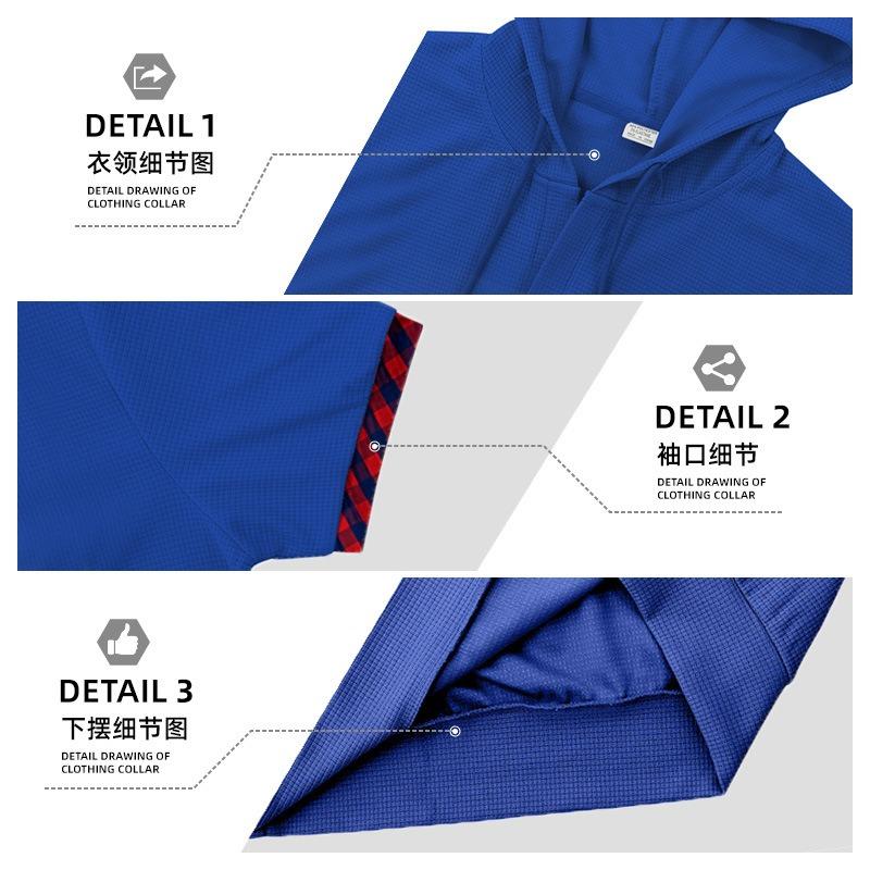 Sommer Schnellverkauf Kapuzen-Waffelshirt Herren Sportlich Lässig Kurzarm Shorts Set