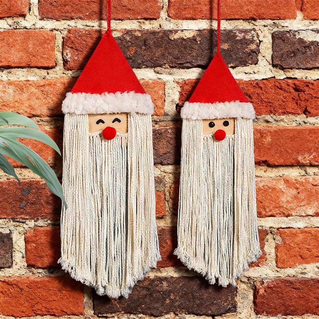 Macrame Decor Christmas Modern Decorations 2 Pieces Boho Tapestry For Home Living Room Bedroom Apartment Dorm Nursery Entryway