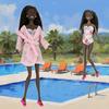 Ensemble de 6 pièces de vêtements pour poupée fille de 11,5 pouces, Maillots de bain, Peignoirs, Pantoufles, Accessoires de poupée à la mode, Jouets d'habillage mignons