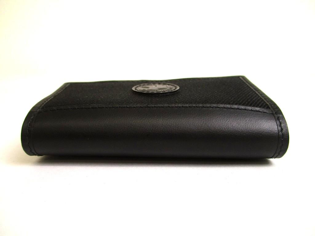 Authentischer HUNTING WORLD Safari Schwarzer Canvas Leder 6 Bilder Schlüsselanhänger #a978 Überholt