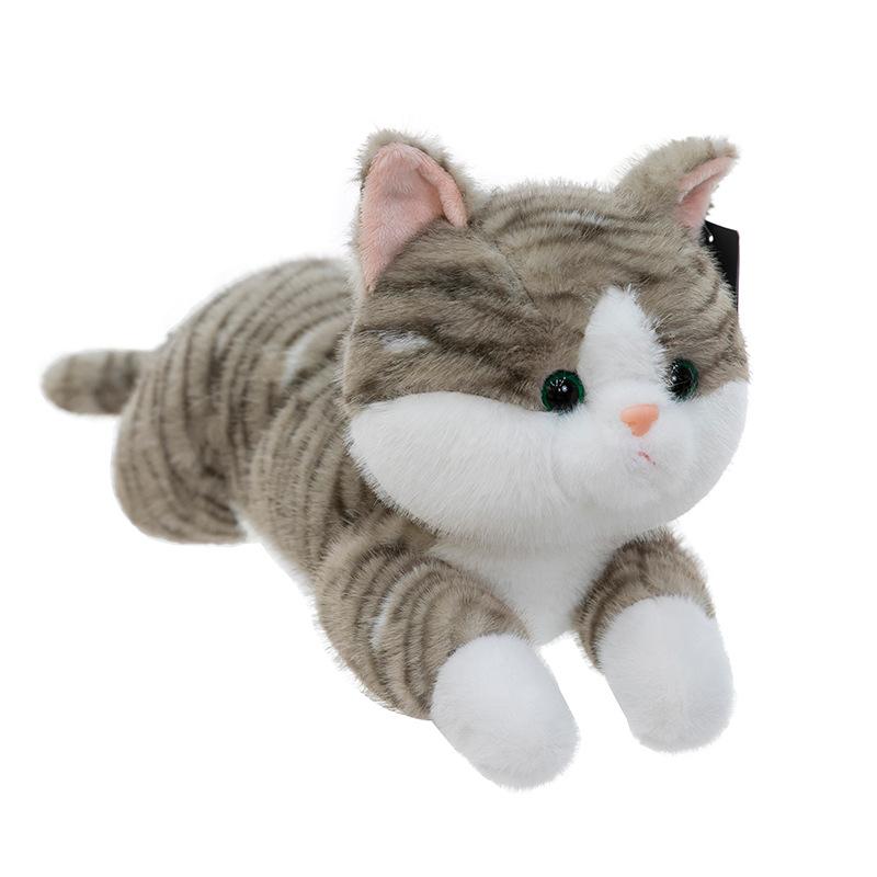 Cute and Cute Simulation Cat Plush Doll Children's Company Sleeping Doll Girl Birthday Gift