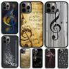 Music Notes Phone Case For Apple iPhone 17 Air Pro Max Plus Coque For iPhone 17 Air 14 15 16 13 12 Max Cover