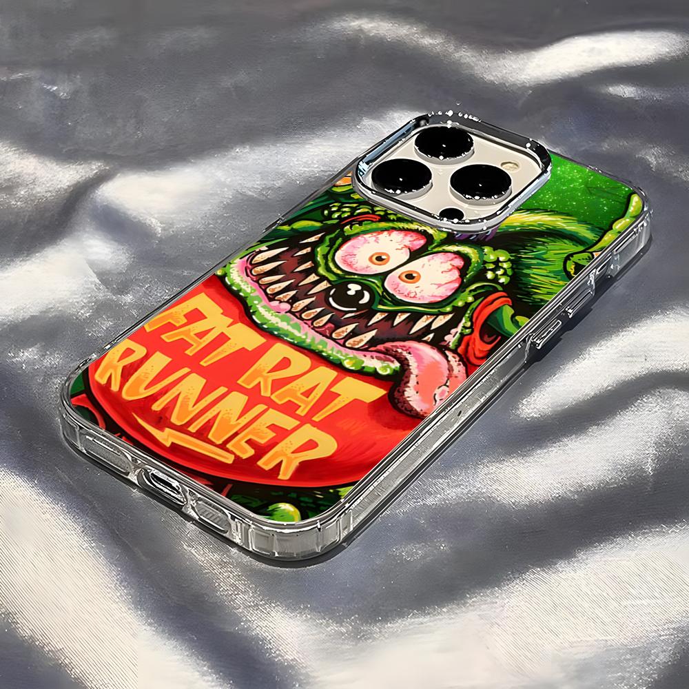 Rat Fink Phone Case For IPhone 17 Pro Max 16 15 14 Pro Max IPhone 13 Pro Max 11 Plus Transparent Cover