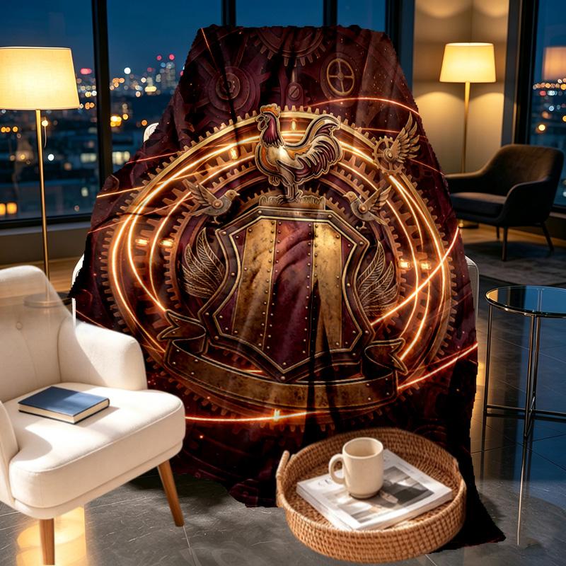 Bradford City AFC Print Tæppe - Blødt & Behageligt, til Soveværelse, Rejse, Sofa, Boligindretning - Fødselsdag Julegave til Ven