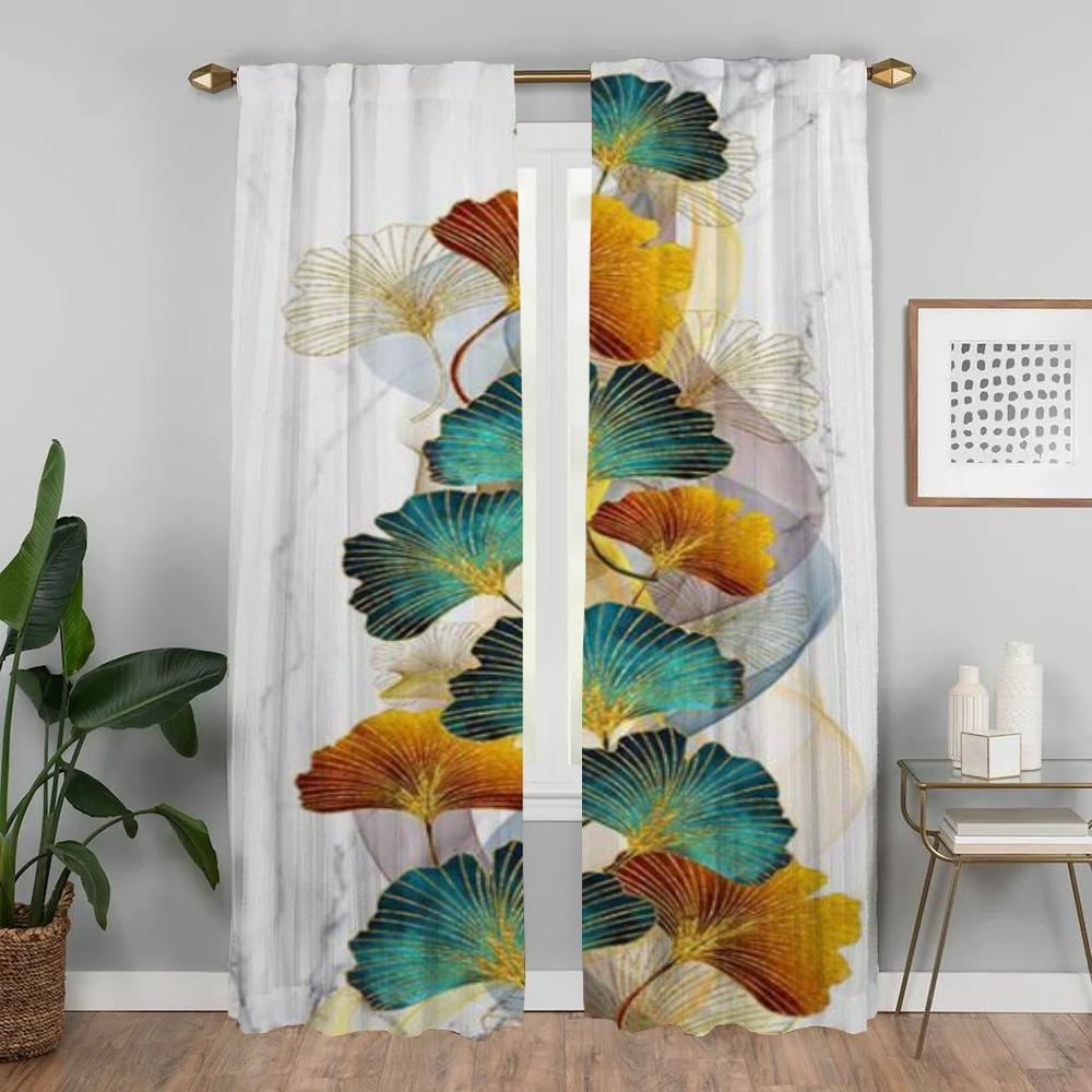 Simple Style Window Curtain for Room 2 Panel Kitchen Curtains Tulle for Bedroom Blinds Partition Home Interior Curtains Shades