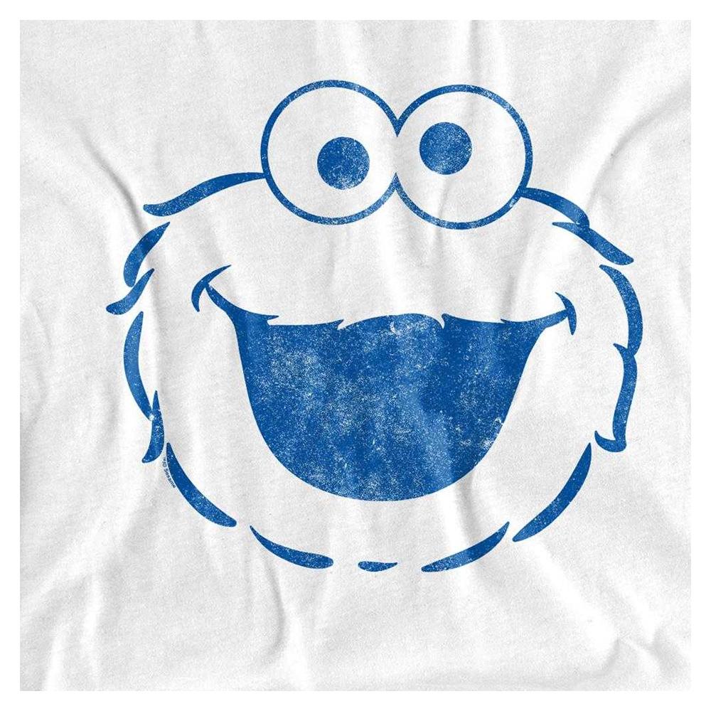 Sesame Street Unisex Adult Cookie Monster Mono T-Shirt