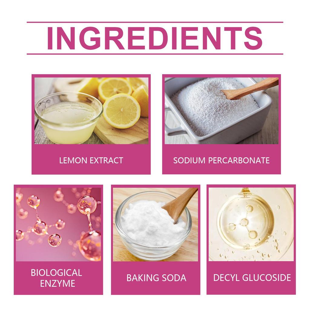 Laundry Stain Removal Foam Bio-Enzyme Explosive Salt Laundry Cleaning Stain Removal Foam