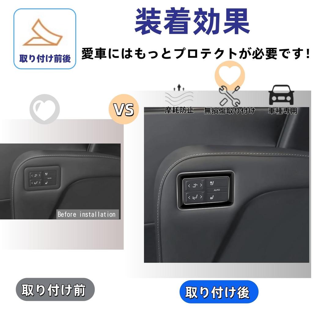 Glealcco Compatible with the New Alphard/Vellfire 40 Series Accessories 2-row