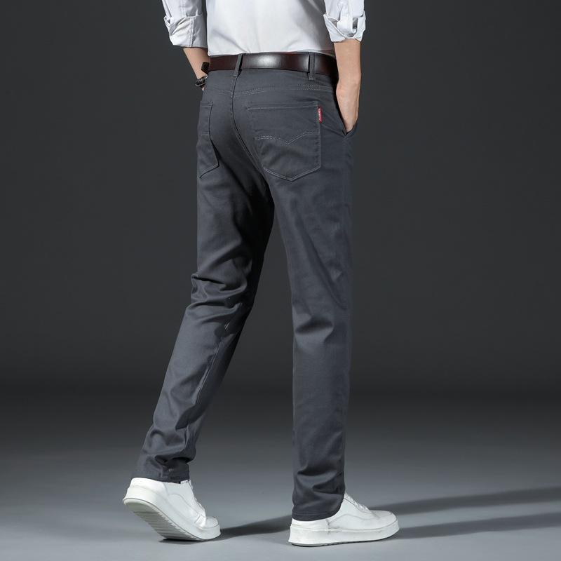 Men's  Fashion Business Casual Suit Pants Long Pants Men's Elastic Straight Sleeve Formal Pants Plus Size 28-38