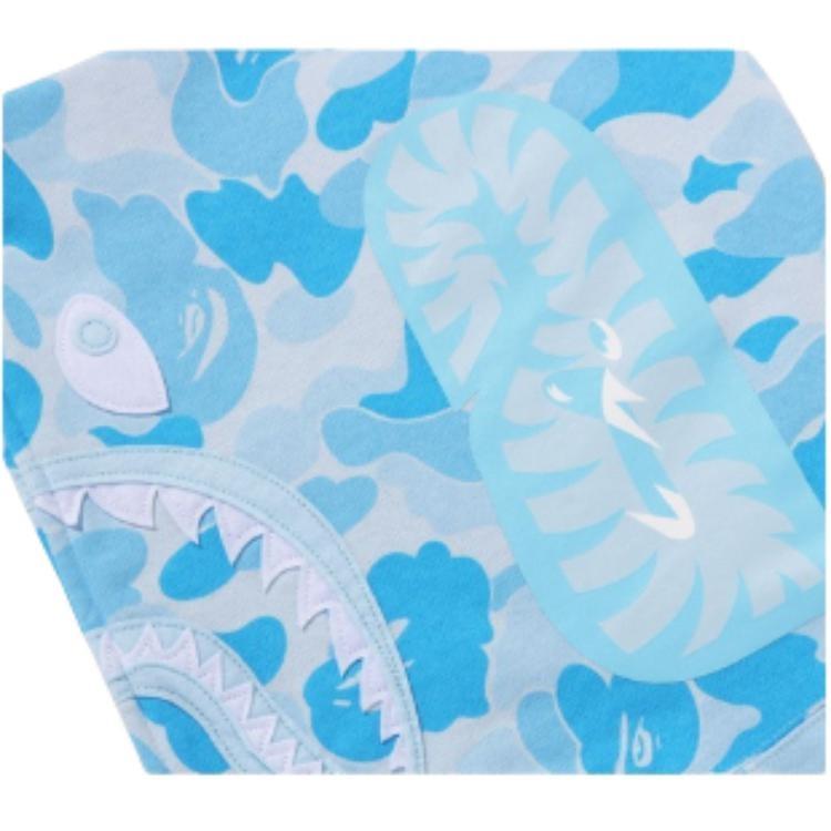 A Bathing Ape Icy Bape ABC Camo Shark Full Zip Hoodie 'Sax' Men's 0ZXSWM001151Q