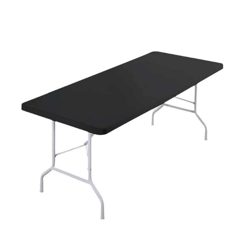 1pc Washable Rectangular Tablecloth for Outdoor Parties and Camping- Foldable, Elastic and Fitted - 4ft/6ft Size Fabric for Home