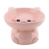 Cat Food Bowl Elevated for Dog Ceramic Cute Cartoon Animal Piggy Shape Tip Proof Home Multifunctiona