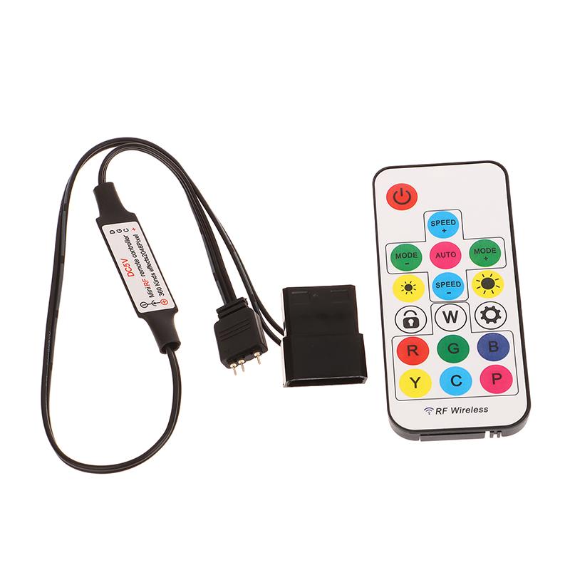 Kontroler RGB SATA Molex 5V 3Pin 12V 4Pin Do Obudowy Komputera Wentylator Chłodzący CPU Do Pasków LED RGB WS2812B SK6812