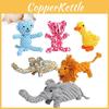 Adorable Cotton Rope Dog Toys Including Cute Yellow Duck Giraffe Moose For Chewing Dental Care And Fun Playtime Activities