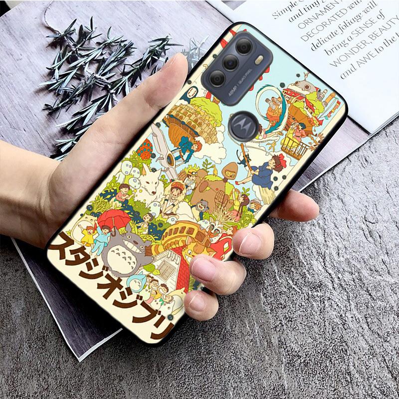 Totoro Ghibli Anime Phone Case for Motorola Moto E32 E20 E40 G22 G52 G20 G30 G100 G60 G50 G10 GPure GStylus G9 One Action Macro