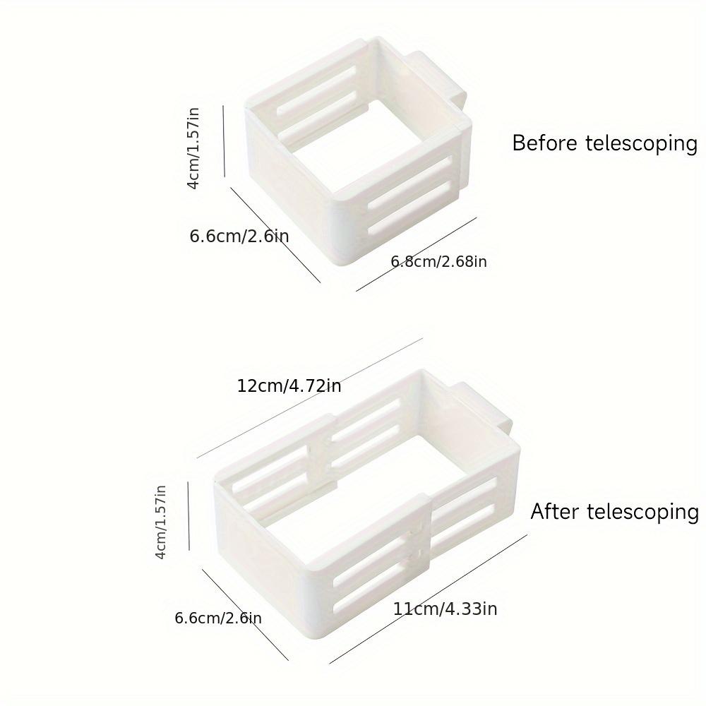 Refrigerator Storage Shelf Used For Side Door Storage Partition Retractable And Expandable Shelf Kitchen Bottle Rack Organizer