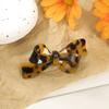 AWAYTR Retro Amber Bow Duckbill Hairpin Brown Acrylic Hair Clips Valentine Headwear Girl Hair Accessories Festival Gift